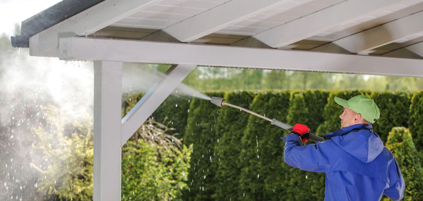Pressure Washing Wrought Iron