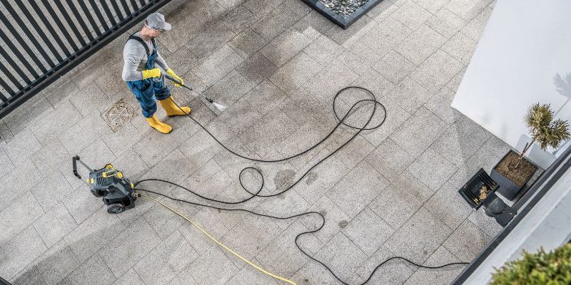 Vinyl Deck By Pressure Washing
