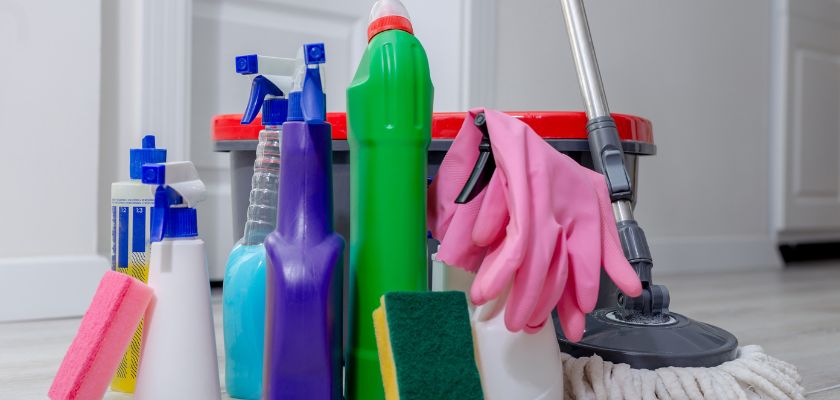 Using Store-Bought Cleaning Products